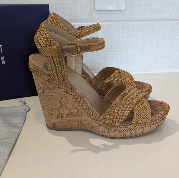 Stuart Weitzman Minx Sandal Wedges - Picture 4 of 9